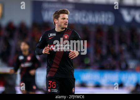 Farum, Danemark. 26 avril 2021. Anders Dreyer (36) du FC Midtjylland vu pendant le match 3F Superliga entre le FC Nordsjaelland et le FC Midtjylland en droit de Dream Park à Farum. (Crédit photo : Gonzales photo/Alamy Live News Banque D'Images