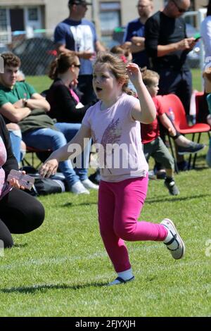 Journée des sports de l'école primaire de Muirhead Banque D'Images