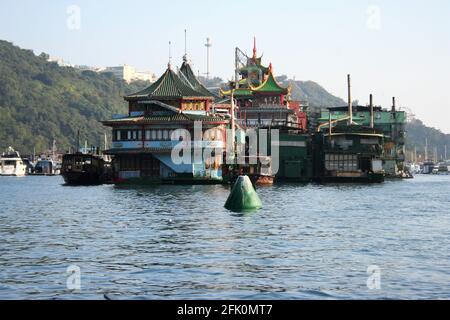 Restaurant flottant Jumbo, Hong Kong Banque D'Images