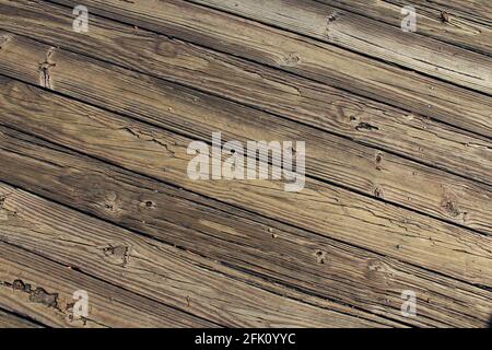 Motif diagonal de planches de bois #1 Banque D'Images