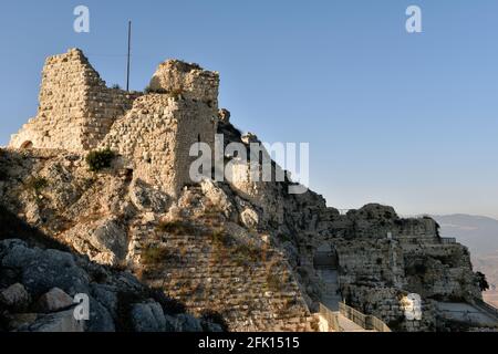 Château de Beaufort (Qalaa al-Shaqif), Nabatiye, Sud-Liban. Banque D'Images