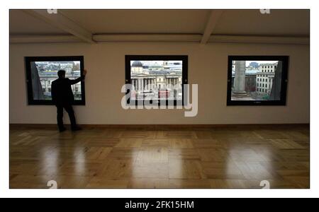 Une des dernières propriétés résidentielles disponibles sur Trafalgar Square. 60 Trafalgar Sq est sur le marché.pic David Sandison 4/3/2002 Banque D'Images