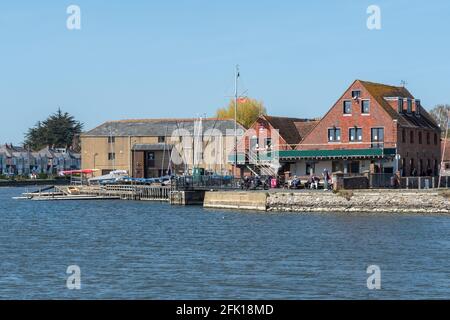 Ville et port d'Emsworth dans le Hampshire, Angleterre, Royaume-Uni Banque D'Images