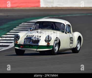 Martin Stowe, MG A, FISCAR Historic 50's, Hawthorn Trophy Cars, Hawthorn International et Tom Cole Trophies Race pour les courses sportives des années 1950 et GT Cars Banque D'Images