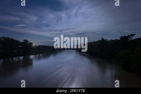 Beaux paysages naturels colombiens, villes, ciel bleu, animaux dans leur habitat naturel. Banque D'Images