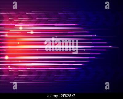 Arrière-plan de la ligne de vitesse. Abstrait couleur formes numériques mouvement voiture qick lignes vecteur Illustration de Vecteur