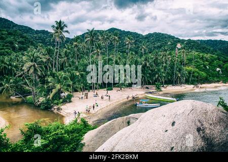 Parc naturel national de Tayrona. Magdalena, Colombie. Banque D'Images