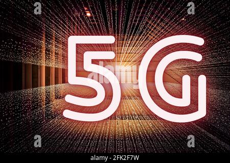 panneau technologique 5g avec fond géométrique noir texturé de la carte de circuit imprimé 3 Banque D'Images