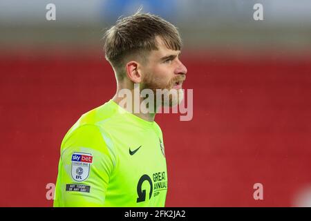 Lee Burge #1 de Sunderland pendant le match Banque D'Images