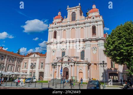 VILNIUS, LITUANIE - 15 AOÛT 2016 : Eglise de Saint Casimir à Vilnius, Lituanie Banque D'Images