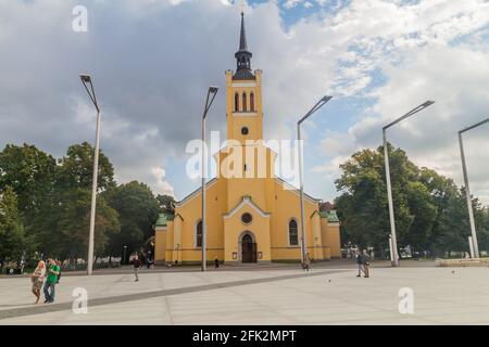 TALLINN, ESTONIE - 23 AOÛT 2016 : Église Saint-Jean de Tallinn, Estonie Banque D'Images