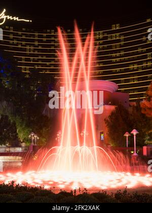 Wynn Dancing Fountain, Las Vegas, Nevada Banque D'Images