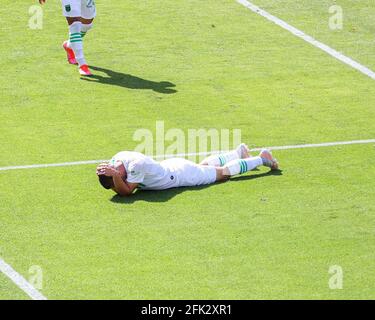 Los Angeles, Texas, États-Unis. 17 avril 2021. Action lors d'un match de football de ligue majeure entre LAFC et Austin FC le 17 avril 2021 à Los Angeles, Californie. Crédit : Scott Coleman/ZUMA Wire/Alay Live News Banque D'Images