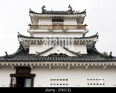 Donjon principal du château de Kitsuki - préfecture d'Oita, Japon Banque D'Images