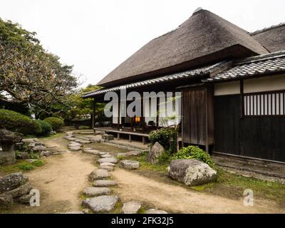 Kitsuki, Japon - 31 octobre 2016 : résidence Ohara, ancienne maison samouraï avec jardin dans la ville historique de Kitsuki Banque D'Images