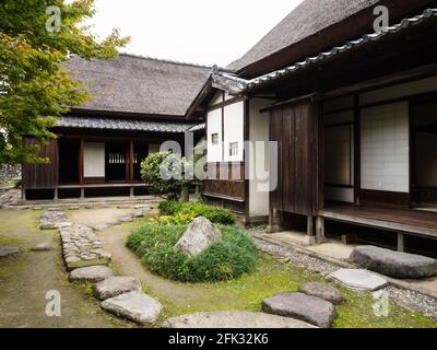 Kitsuki, Japon - 31 octobre 2016 : résidence Ohara, ancienne maison samouraï avec jardin dans la ville historique de Kitsuki Banque D'Images