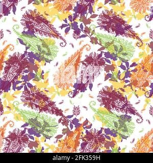 Motif cachemire sans couture ornement fleur folklorique.motif floral style cachemire rustique.l'élégant tissu à imprimé ethnique. Illustration de Vecteur