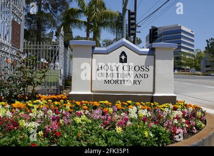 Culver City, Californie, États-Unis 27 avril 2021 UNE vue générale de l'atmosphère du cimetière de Sainte-Croix le 27 avril 2021 à Culver City, Californie, États-Unis. Photo par Barry King/Alay stock photo Banque D'Images