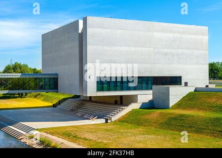 Poznan, Pologne - 6 juin 2015 : Brama Poznania - Musée de la porte de Poznan, musée interactif d'histoire d'Ostrow Tumski sur l'île historique d'Ostrow Tumski à Cybin Banque D'Images