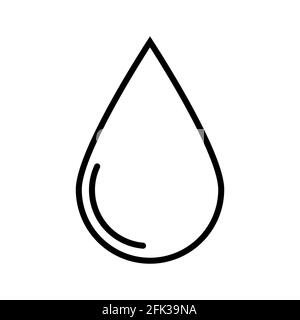 Icône de suppression de contour d'eau. Style de ligne pour le concept Mobile et la conception Web. Vecteur Illustration de Vecteur