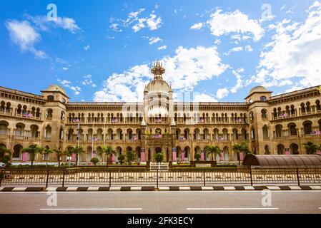 Façade du bâtiment de l'administration ferroviaire situé à kuala lumpur, malaisie Banque D'Images