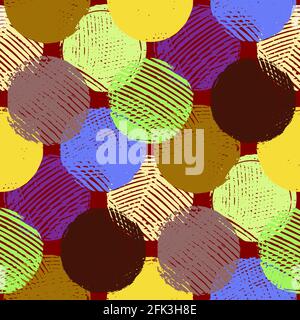 Timbres de couleur sans couture 02 Illustration de Vecteur