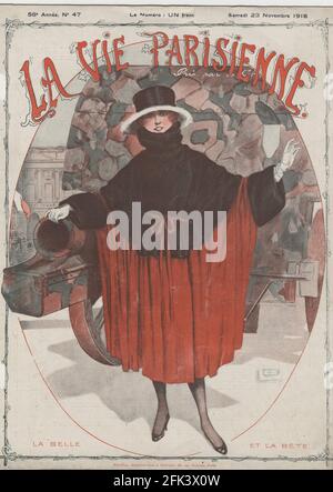 1910s France la vie parisienne Magazine couverture Banque D'Images