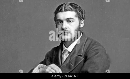 ARTHUR SULLIVAN (1842-1900) compositeur anglais vers 1875, plus connu pour ses collaborations opératiques avec W.S.Gilbert Banque D'Images