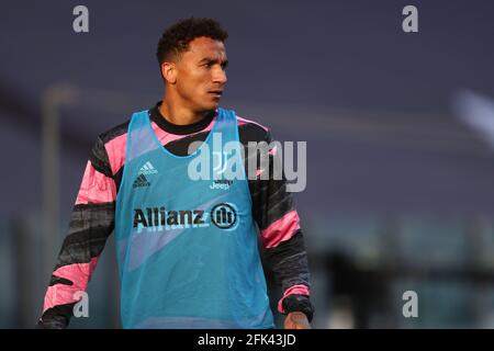 Danilo Luiz da Silva de Juventus FC regarde avant la série UN match entre Juventus FC et SSC Napoli. Banque D'Images