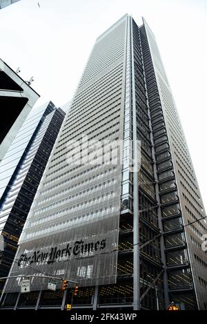 La ville de New York, USA - 20 juin 2018 : New York Times siège à Midtown de Manhattan Banque D'Images