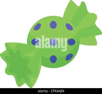 Icône bonbon de Noël. Isométrique de Noël bonbon bonbon vecteur icône pour la conception de Web isolé sur fond blanc Illustration de Vecteur