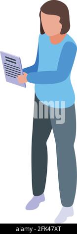 Icône de l'employé de production de café. Isométrique de l'icône vectorielle de l'ouvrier de production de café pour la conception de sites Web isolée sur fond blanc Illustration de Vecteur