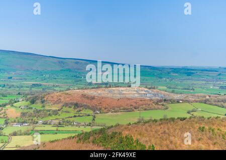 Gore Quarry fournisseur d'agrégats pour la région. Walton Powys Royaume-Uni. Mars 2021 Banque D'Images