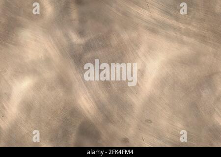 Seamless texture de feuille de métal cuivre brossé. Wroclaw. La Pologne. Banque D'Images