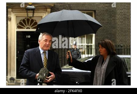 Tony Blair rencontre Bertie Ahern à Downing St aujourd'hui 19/1/2004pic David Sandison Banque D'Images