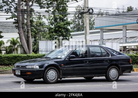 Chiangmai, Thaïlande - Mars 16 2021: Accord de Honda de voiture privée. Sur la route n°1001, à 8 km du quartier des affaires de Chiangmai. Banque D'Images