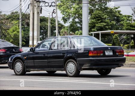 Chiangmai, Thaïlande - Mars 16 2021: Accord de Honda de voiture privée. Sur la route n°1001, à 8 km du quartier des affaires de Chiangmai. Banque D'Images