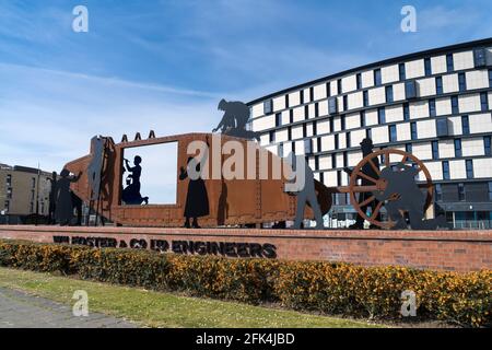 Lincoln Tank Memorial Lincoln, Lincolnshire Banque D'Images