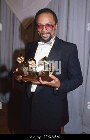 Quincy Jones au 24e Grammy Awards le 24 février 1982, au Shrine Auditorium de Los Angeles crédit: Ralph Dominguez/MediaPunch Banque D'Images