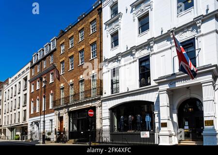 Angleterre, Londres, Westminster, Mayfair, Saville Row, Magasins de tailleurs *** Légende locale *** Royaume-Uni,Grande-Bretagne,Grande-Bretagne,Anglais,Anglais,Anglais,Anglais Banque D'Images