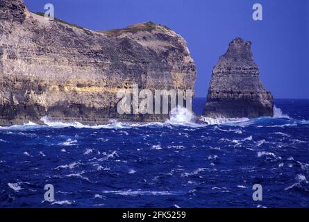 Amérique du Nord, Antilles néerlandaises, Antilles Françaises, Antilles néerlandaises, France, Guadeloupe, porte d'Enfer, Banque D'Images