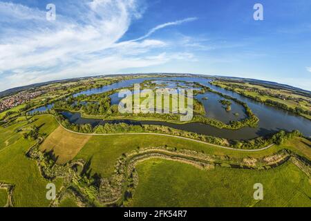 Vogelinsel - l'île d'oiseau sur Altmühlsee Banque D'Images