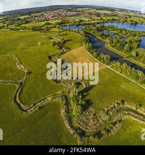 Vogelinsel - l'île d'oiseau sur Altmühlsee Banque D'Images