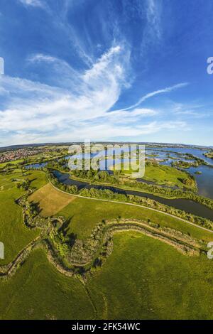 Vogelinsel - l'île d'oiseau sur Altmühlsee Banque D'Images