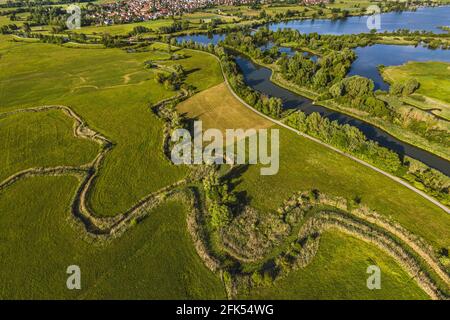 Vogelinsel - l'île d'oiseau sur Altmühlsee Banque D'Images