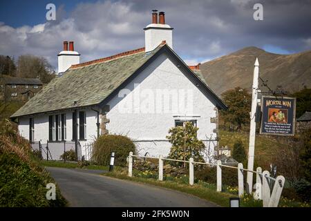 Maison de vacances cottage à Troutbeck Windermere dans le district des lacs de Cumbria Parc national Banque D'Images