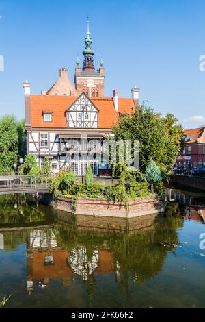 Maison Miller sur le canal Raduni à Gdansk, Pologne Banque D'Images