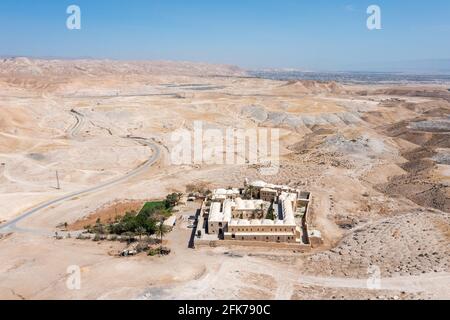 Nabi Musa, considéré comme le tombeau du prophète Moïse, vue aérienne. Banque D'Images