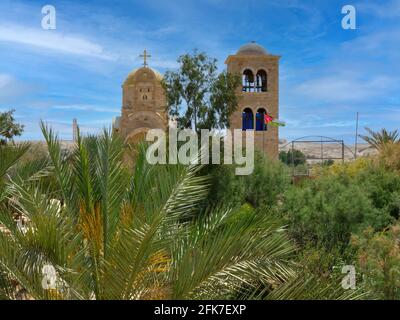 QSAR al Yahud Baptême site sur le Jourdain. Banque D'Images