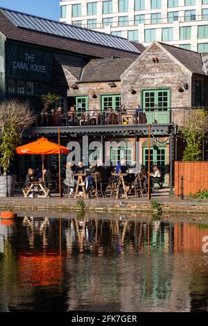 Le pub et restaurant Canal House, Birmingham, Royaume-Uni Banque D'Images